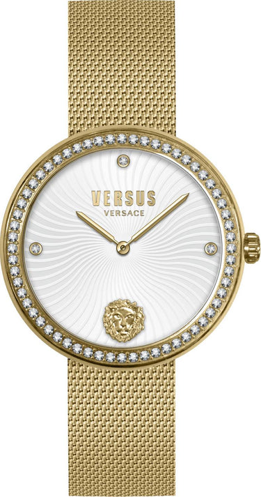 Versus by Versace Damen Armbanduhr Lea 35 mm Armband Edelstahl VSPEN3021